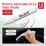 12PC Oversea Paint Pen Marker Multicolored Car Tyre Metal Glass Rubber Permanent