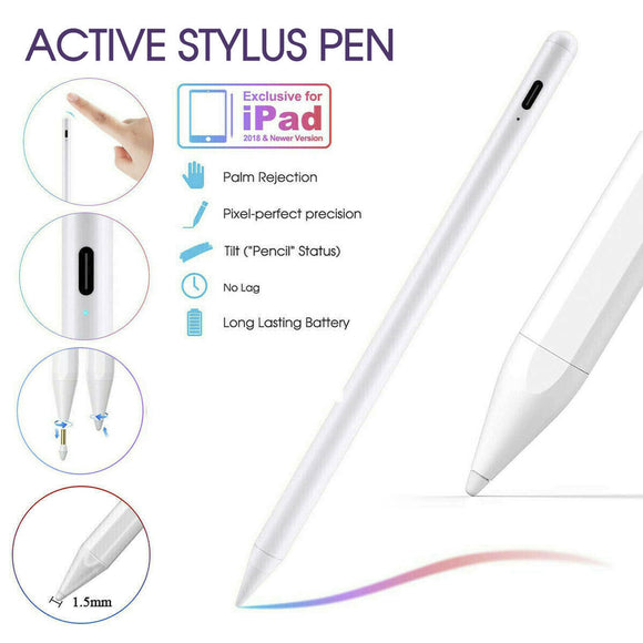 Pencil Pen for Apple iPad 6th/7th/8th/Mini 5th/Pro 11&12.9/Air 3rd Gen Stylus