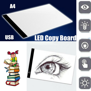 A4 LED Light Box Tracing Drawing Board Art Design Pad Copy Lightbox Day & Light