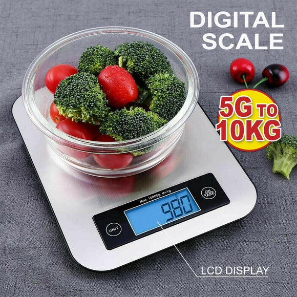 10kg Kitchen Digital Scale LCD Electronic Balance Food Weight Postal Scales