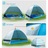 Pop Up Portable Beach Tent Canopy Sun Shade Shelter Summer Camping 2-3 Persons