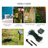 Solar Fairy String Lights 100/200/500 LED Outdoor Garden Christmas Party Decor
