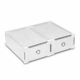 Stackable Foldable Clear Shoe Storage Cases Drawer Boxes Wardrobe 20pcs