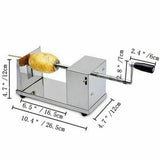 Potato Twister Tornado Slicer Cutter Vegetable Spiral Machine Stainless Steel