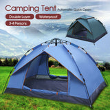 Waterproof Automatic Quick Open Camping Outdoor Tent UV Protection 3-4 Persons