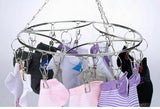 32Pegs Stainless Steel Laundry Sock Underwear Clothes Dryer Rack Hanger